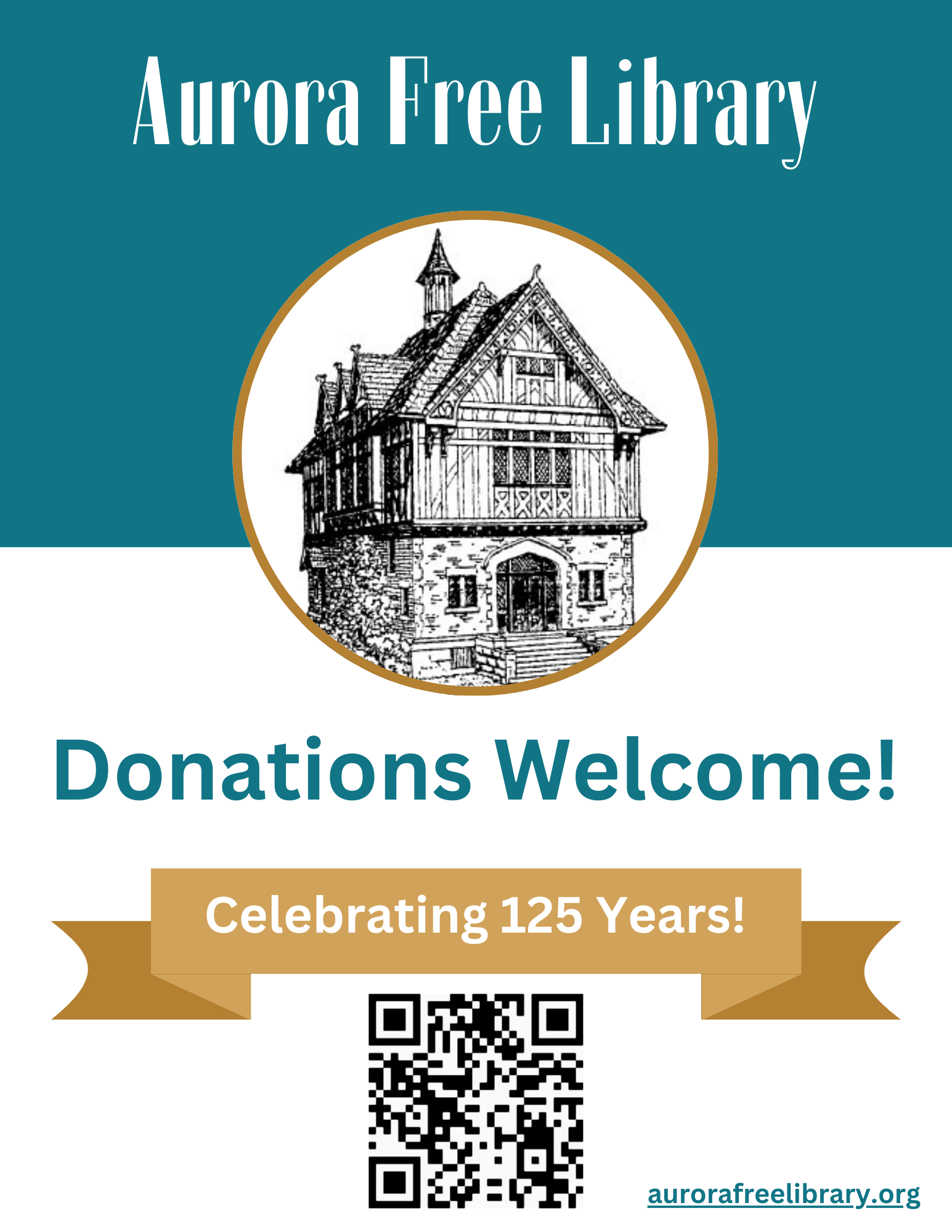 Aurora Free Library celebrating 125 years donations welcome